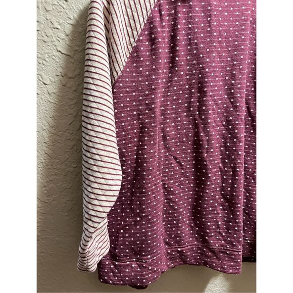 Maurices Multicolored 1/4 Zip Top Woman’s Size XXL  FLAWS - Picture 13 of 16